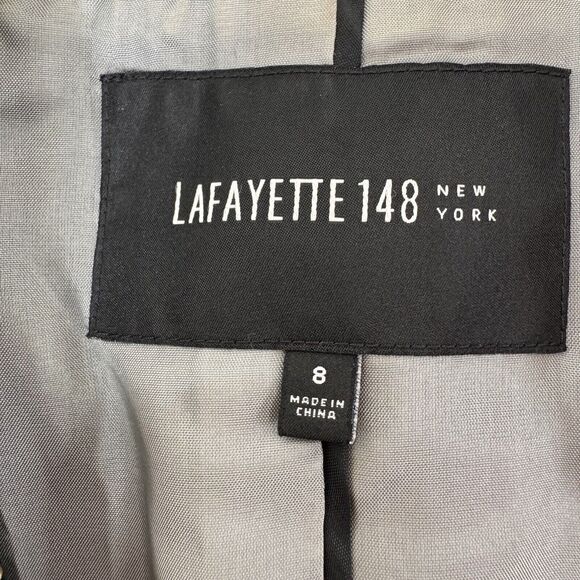 Lafayette 148 Jacket Metallic Tweed Blazer Classic Luxe Size 8 Evening Holiday - Picture 12 of 16